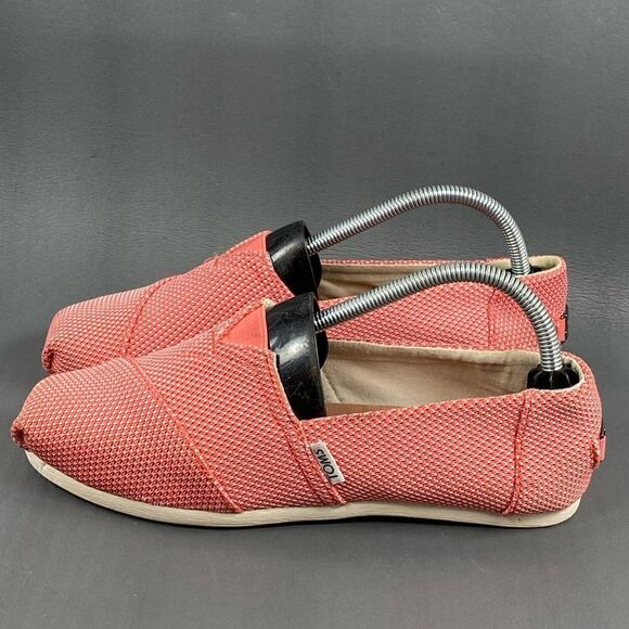 Toms Alpargata Recycled Women's Peach Pink Slip On Shoes size 8.5 - Picture 2 of 8